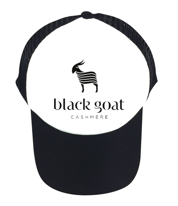 หมวกพิมพ์ ตัวหนังสือ Black goat cap